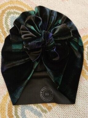 Bunny Knots Xs nwot Velvet Bow Turban Headwrap - Christmas Winter